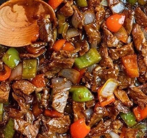 Chinese pepper steak with onions new york times recipes
