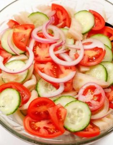 Marinated cucumbers, onions and tomatoes new york times recipes