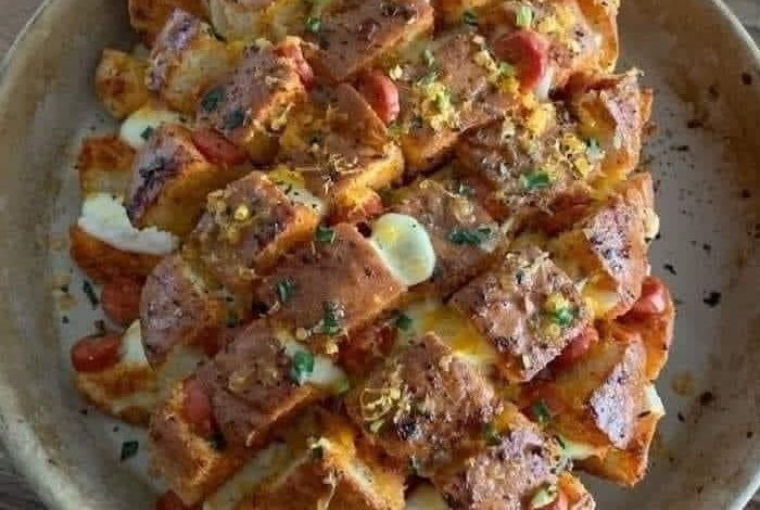 GARLIC BUTTER PIZZA PULL APART BREAD new york times recipes