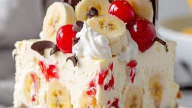 Heavenly No-Bake Banana Split Cheesecake