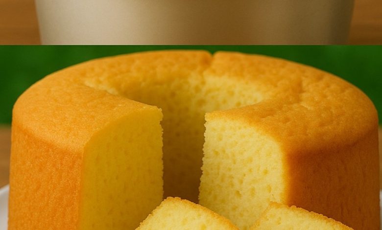 Soft & Fluffy Chiffon Cake
