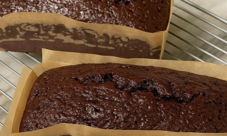 Moist Double Chocolate Loaf Cake