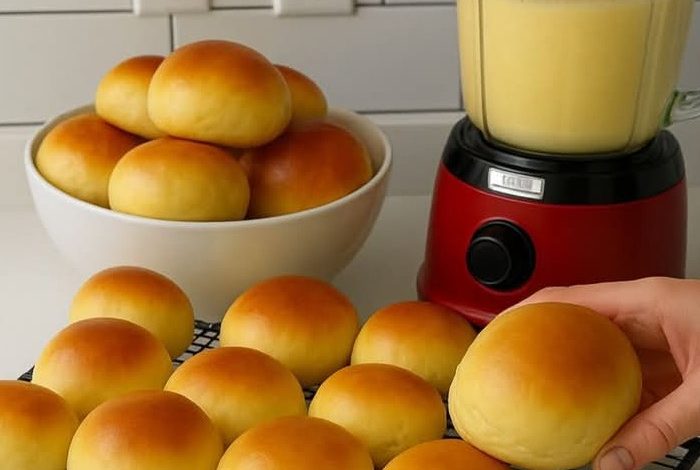 Soft & Fluffy Blender Bread Rolls