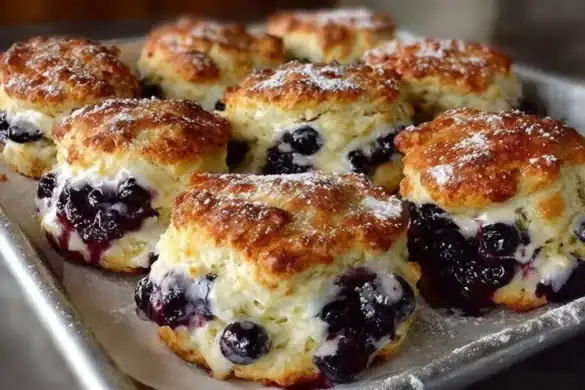 Fluffy Blueberry Biscuits