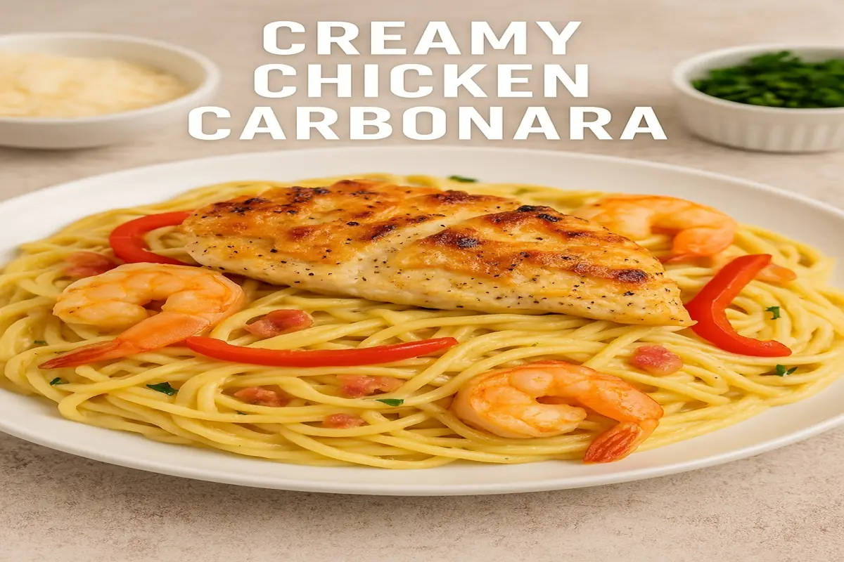 Best Chicken Carbonara Recipe – Creamy, Easy & Quick Dinner
